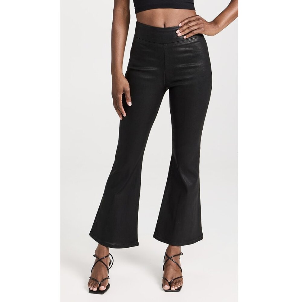 New FRAME Pixie Jetset Flare Coated Denim Jeans P2953